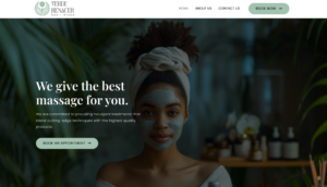 Website for Verde Renacer Spa Aruba located at the Radisson Blu Hotel in Aruba