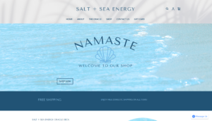 Website and webshop for Salt and Sea Energy